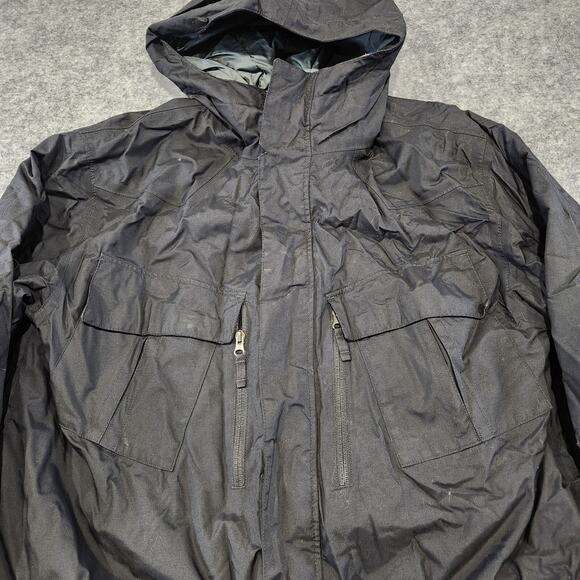 Burton Dryride Mens XL Black Hooded Shell Distraction Ski Snowboard Jacket - Picture 6 of 16